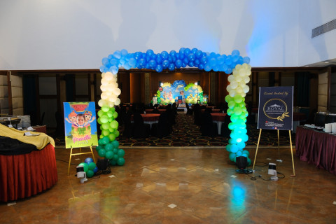 birthday event stage decor