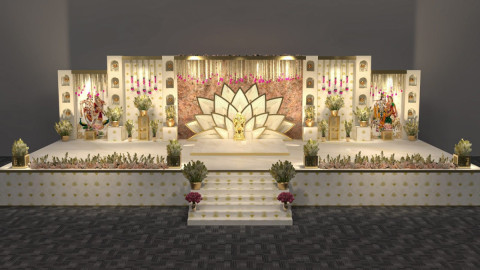 TRADITIONAL WEDDING STAGE 3D